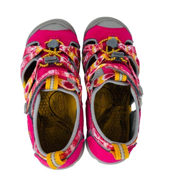 Keen Seacamp II CNX Sandals Lace Bungee Close Toe 1026319 Pink Kids Size 13 - Picture 4 of 9